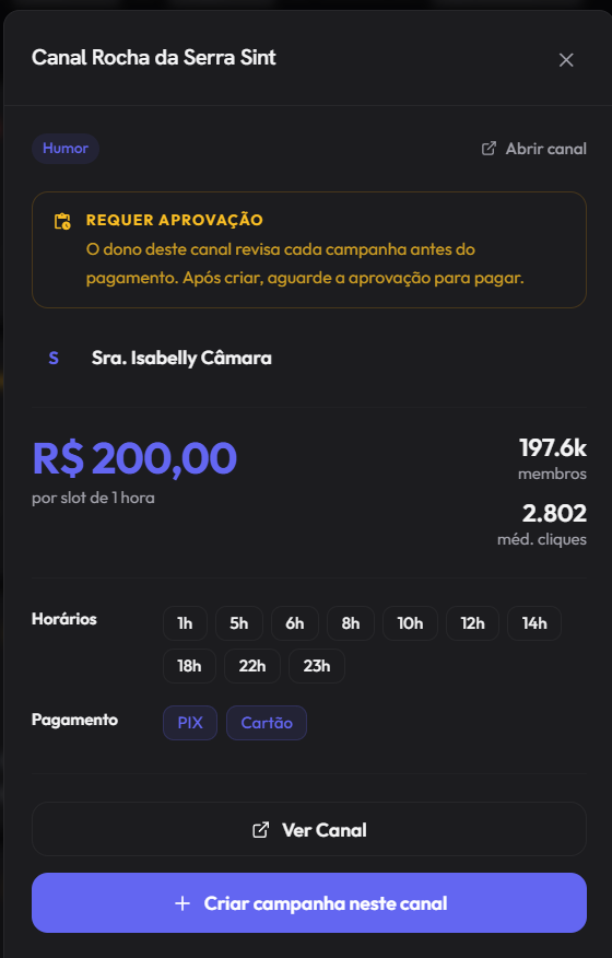 Análise de tráfego e métricas do canal no Telegram